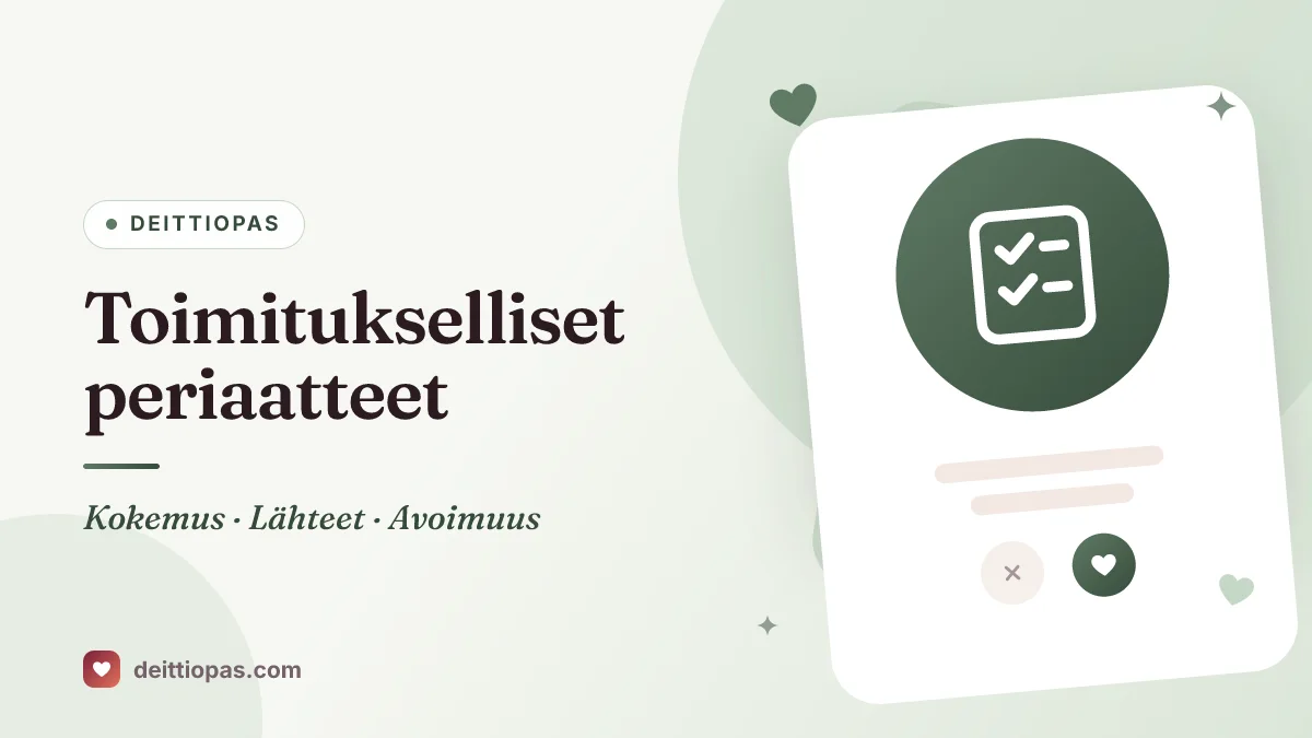 Toimitukselliset periaatteet